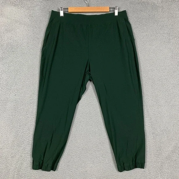 Lululemon Adapted State Jogger Women's 12 Everglade Green High-Rise Crop Gym Run - Picture 2 of 9